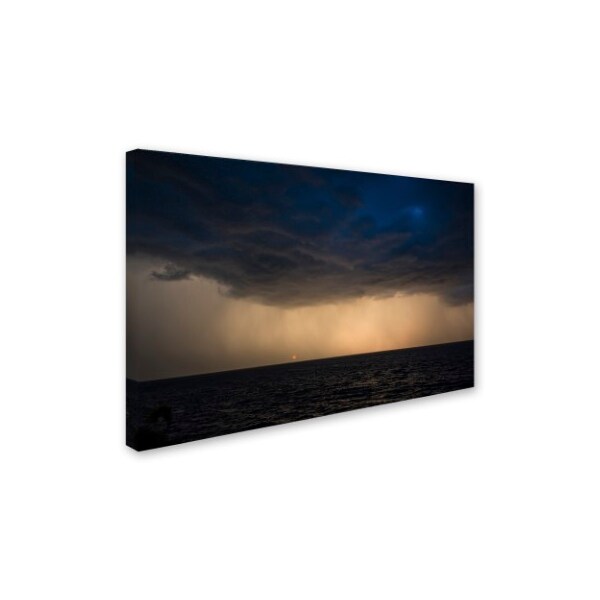 Kurt Shaffer 'Storming Setting Sun' Canvas Art,30x47